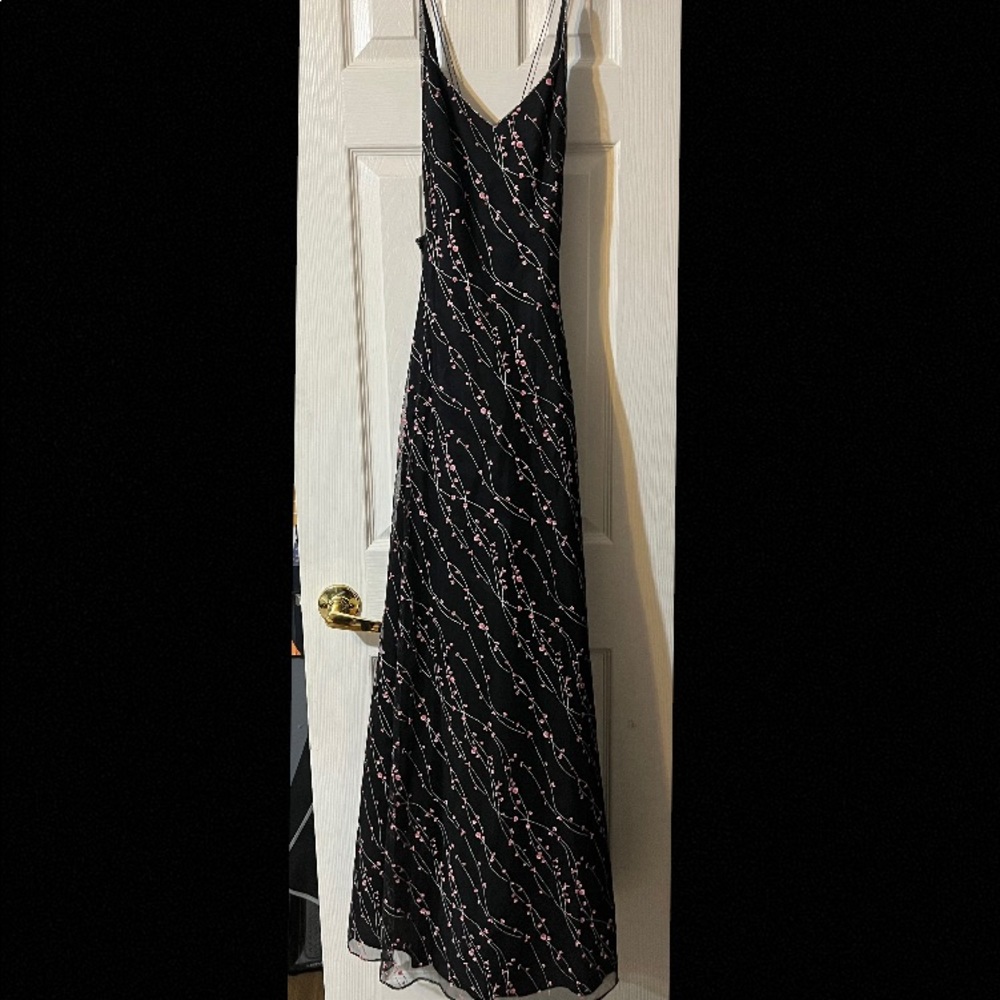 Black floral dress